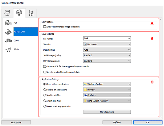 Imagen: cuadro de diálogo Configuración