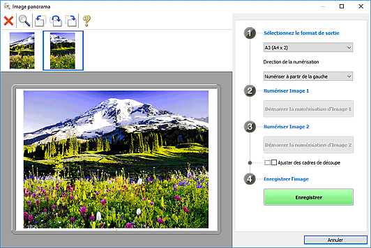 figure : fenêtre Image panorama
