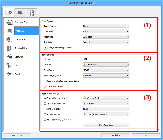 Imagen: cuadro de diálogo Configuración