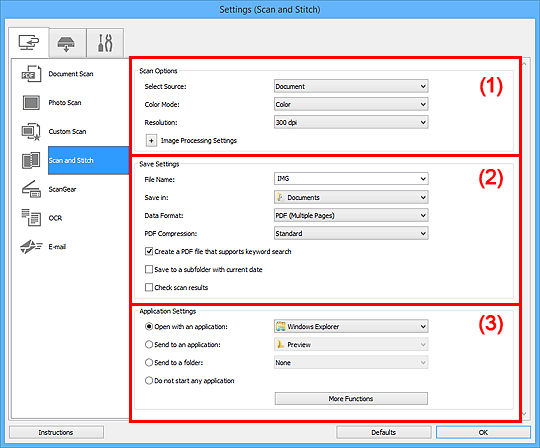 Imagen: cuadro de diálogo Configuración