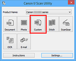 Obrázok: aplikácia IJ Scan Utility