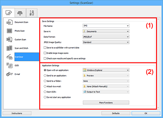 kuva: Asetukset-valintaikkuna