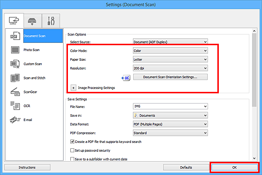 slika: dijaloški okvir Postavke