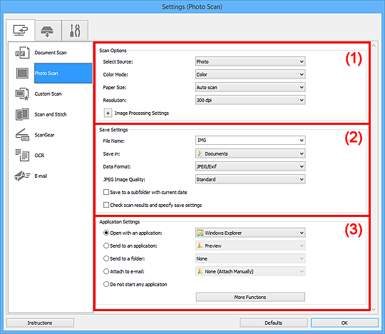 figur: Dialogrutan Inställningar
