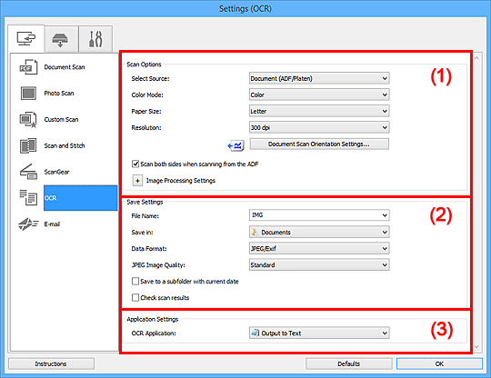 slika: dijaloški okvir Postavke