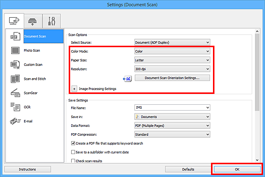 slika: dijaloški okvir Postavke