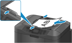 rysunek: Umieszczanie dokumentów w automatycznym podajniku dokumentów (ADF)