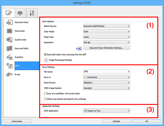 slika: pogovorno okno Nastavitve
