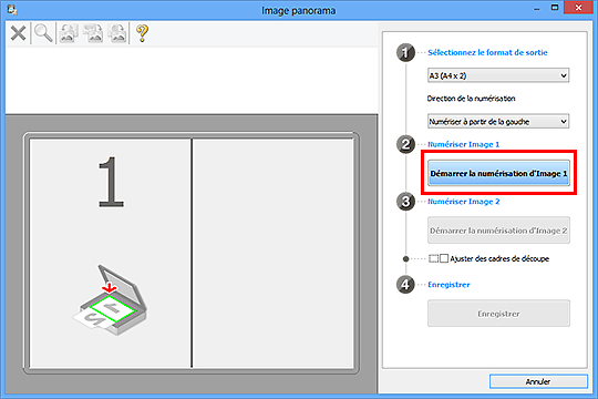 figure : fenêtre Image panorama