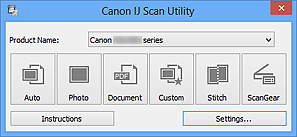 ij canon scan utility