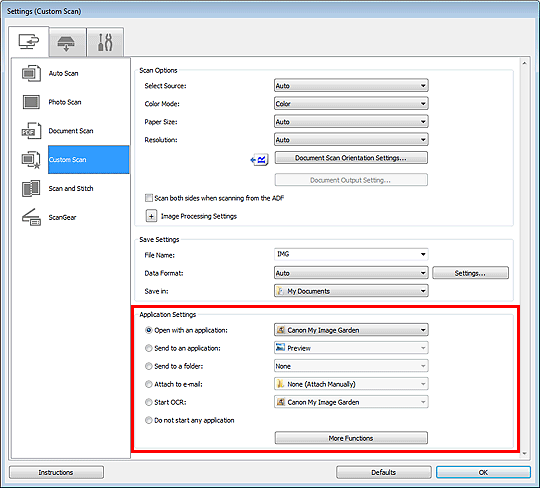 Imagen: cuadro de diálogo Configuración