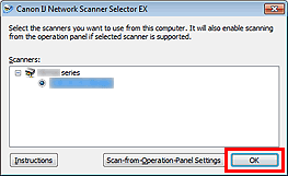figura: tela Configurações de Digitalização a Partir do PC.