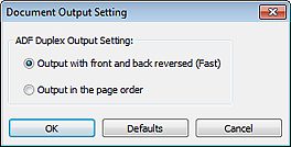 şekil: Belge Çıkış Ayarı iletişim kutusu