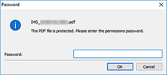 figure: Password dialog box