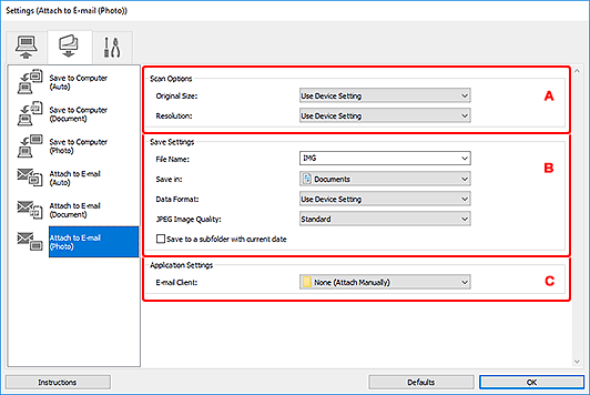 kuva: Asetukset-valintaikkuna