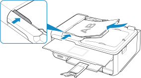 figure: Place the documents on the ADF