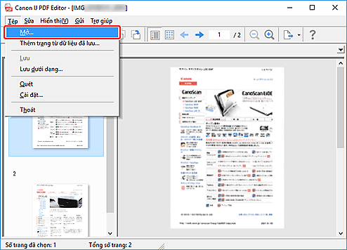 hình: IJ PDF Editor