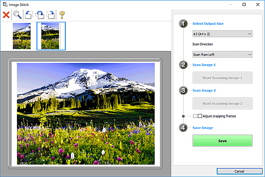 joonis: aken Pildi liitmine