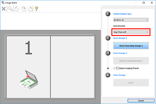 figure : fenêtre Image panorama