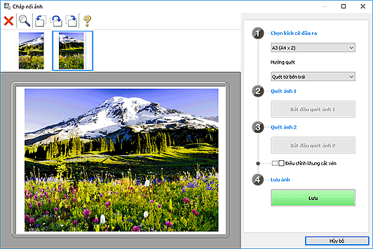 hình: Cửa sổ Chắp nối ảnh