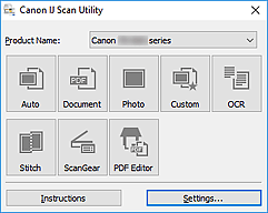Canon Pixma Handbucher Ts8300 Series Funktionen Von Ij Scan Utility