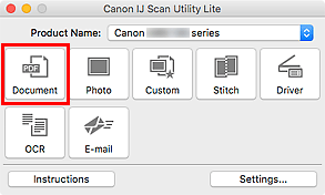 الشكل: IJ Scan Utility Lite