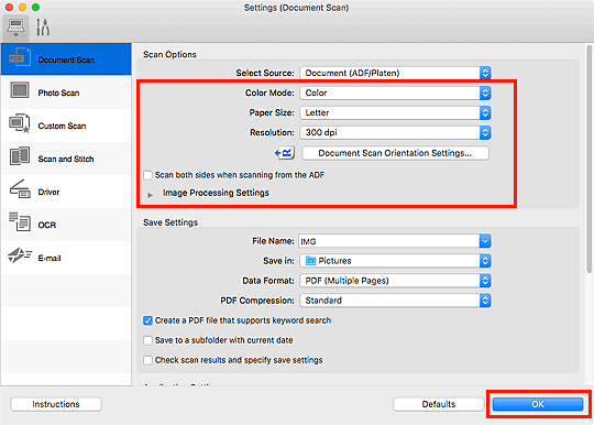 kuva: Asetukset-valintaikkuna