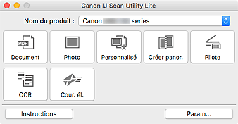 Canon : Manuels Inkjet : IJ Scan Utility Lite : Démarrage ...