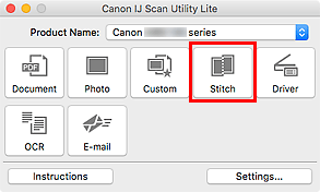 şekil: IJ Scan Utility Lite