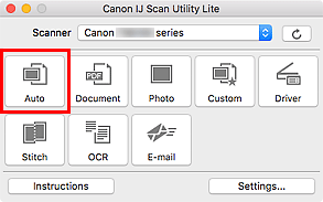 الشكل: IJ Scan Utility Lite