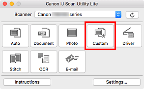 الشكل: IJ Scan Utility Lite