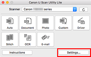 الشكل: IJ Scan Utility Lite