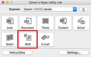 الشكل: IJ Scan Utility Lite