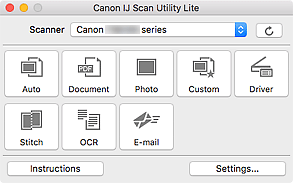 figure: IJ Scan Utility Lite