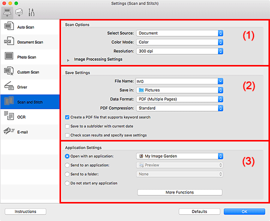 Imagen: cuadro de diálogo Configuración