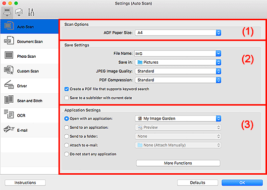 Imagen: cuadro de diálogo Configuración