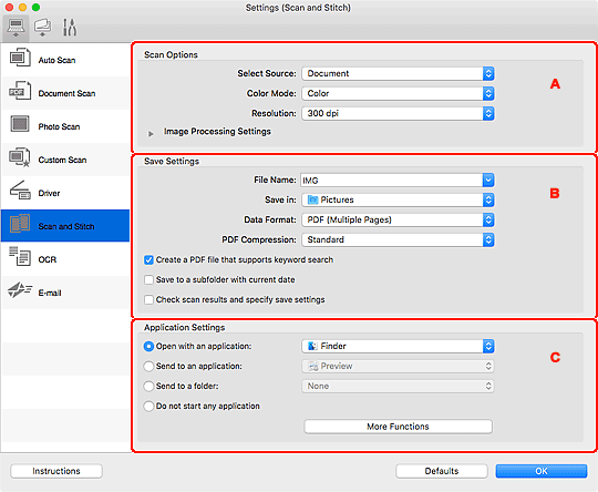 ij network scanner selector ex