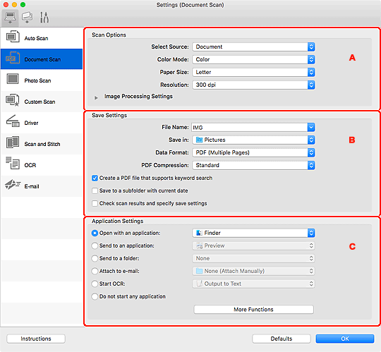 Imagen: cuadro de diálogo Configuración