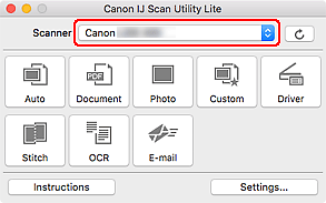 figure: IJ Scan Utility Lite