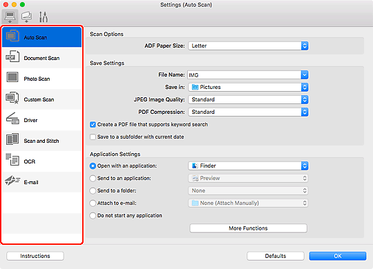 Imagen: cuadro de diálogo Configuración