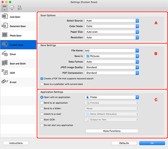 Imagen: cuadro de diálogo Configuración