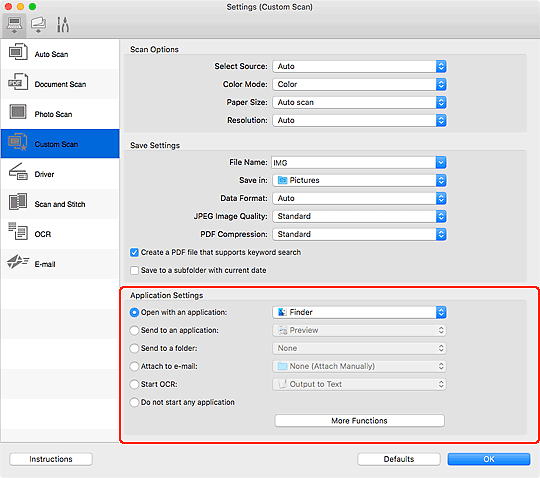 Imagen: cuadro de diálogo Configuración