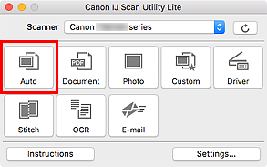 şekil: IJ Scan Utility Lite