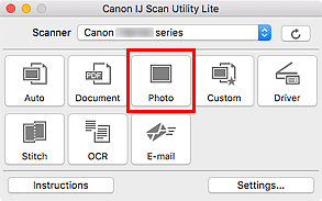 şekil: IJ Scan Utility Lite