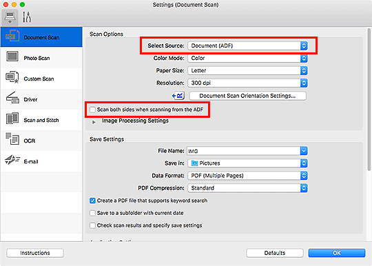 şekil: Ayarlar iletişim kutusu