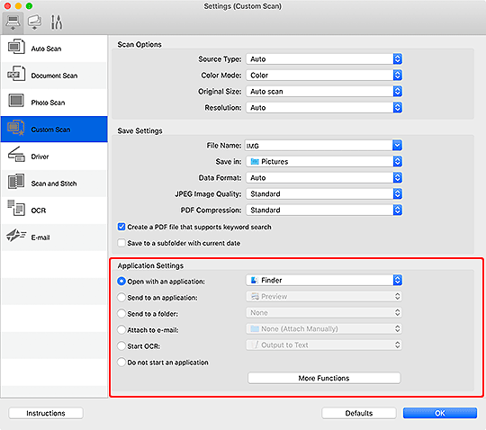 Imagen: cuadro de diálogo Configuración