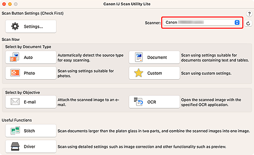 Abbildung: IJ Scan Utility Lite