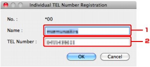 Abbildung: Individuelle Telefonnummer registrieren