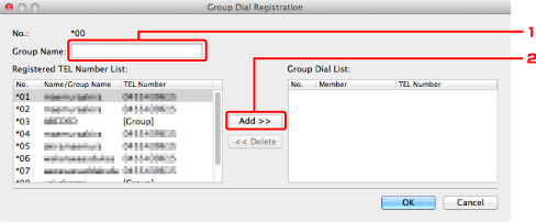 Imagen: pantalla de registro de marcación por grupo