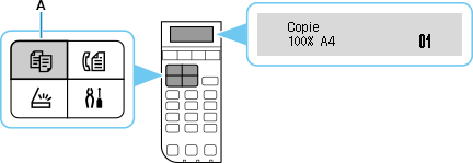 figure&nbsp;: Appuyez sur le bouton COPIE